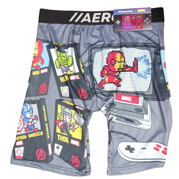 Marvel Avenger's Retro Video Game Console Men's Boxer Briefs Medium (32-34) New - Picture 6 of 15